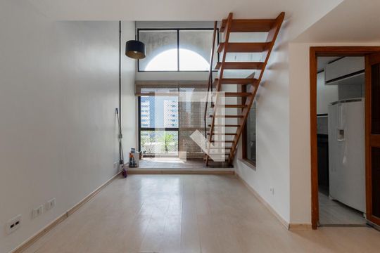Sala de apartamento à venda com 1 quarto, 50m² em Itaim Bibi, São Paulo