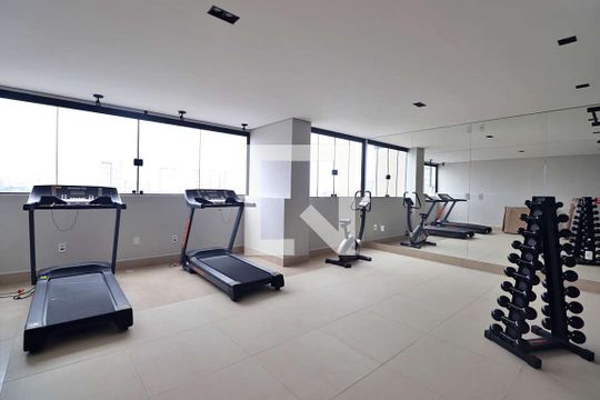 Área comum - Academia de apartamento para alugar com 2 quartos, 55m² em Jardim, Santo André