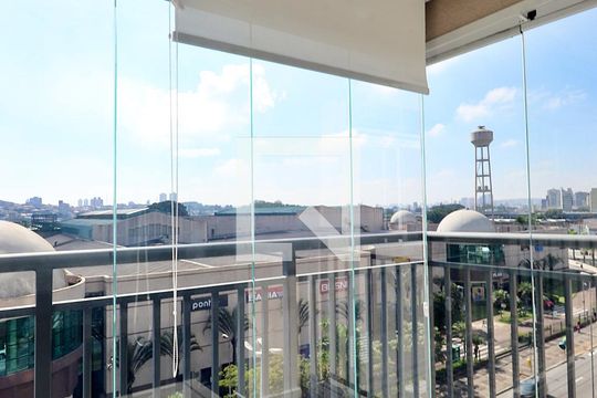Varanda da Sala de apartamento para alugar com 2 quartos, 55m² em Jardim, Santo André