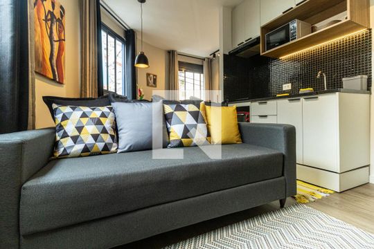 Studio - Sofá de kitnet/studio à venda com 1 quarto, 25m² em Vila Buarque, São Paulo