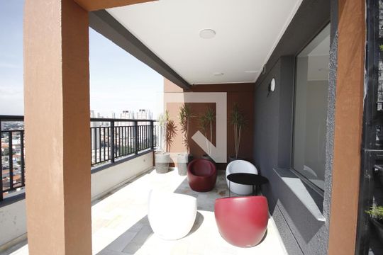 Área comum de kitnet/studio para alugar com 1 quarto, 26m² em Vila Dom Pedro I, São Paulo