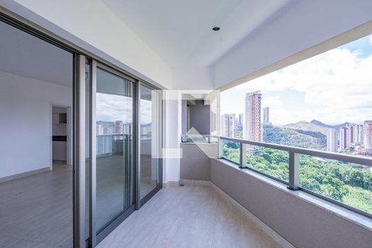 Varanda da Sala de apartamento para alugar com 3 quartos, 126m² em Vila das Flores, Nova Lima
