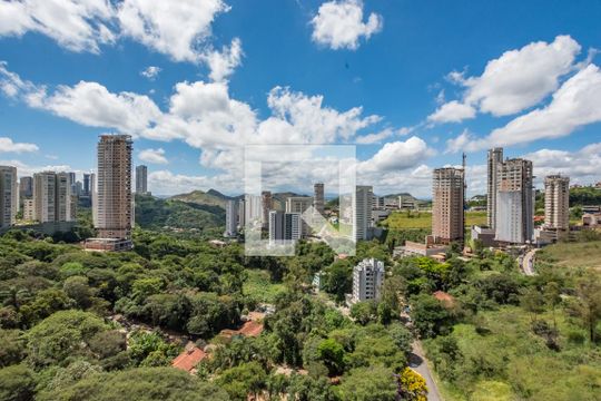 Varanda da Sala de apartamento para alugar com 3 quartos, 126m² em Vila das Flores, Nova Lima