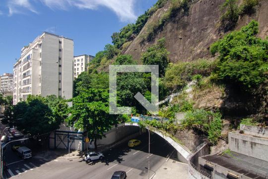 Vista da Sala de apartamento para alugar com 3 quartos, 90m² em Copacabana, Rio de Janeiro