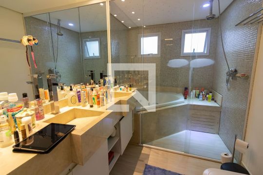 Suíte 1, banheiro de apartamento à venda com 4 quartos, 288m² em Campo Belo, São Paulo