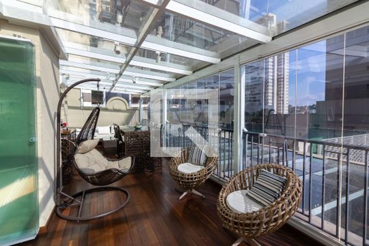 Varanda de apartamento à venda com 4 quartos, 288m² em Campo Belo, São Paulo