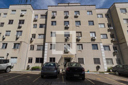 Fachada do bloco de apartamento para alugar com 2 quartos, 46m² em Rubem Berta, Porto Alegre