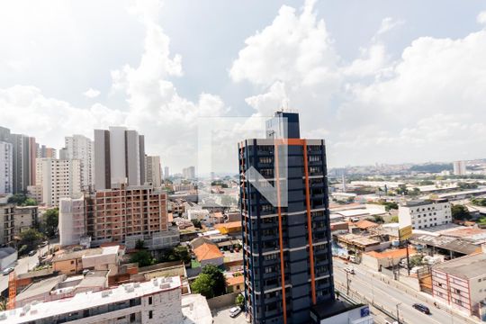 Vista da Varanda de kitnet/studio à venda com 1 quarto, 43m² em Campestre, Santo André