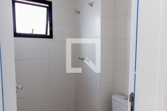 Banheiro de kitnet/studio à venda com 1 quarto, 43m² em Campestre, Santo André