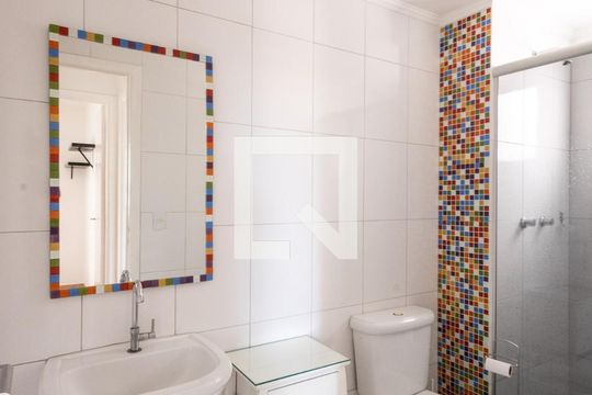 Banheiro Social de apartamento à venda com 2 quartos, 54m² em Chácara Califórnia, São Paulo