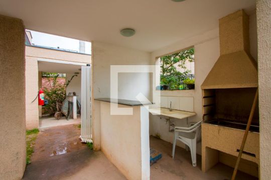 Área comum - Churrasqueira de apartamento à venda com 2 quartos, 39m² em Vila Lutécia, Santo André