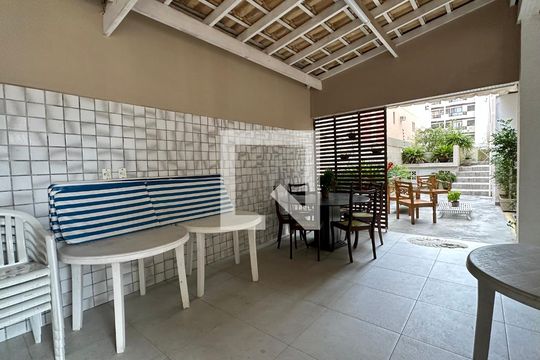 Área Comum - Churrasqueira de apartamento para alugar com 4 quartos, 152m² em Loteamento João Batista Julião, Guarujá