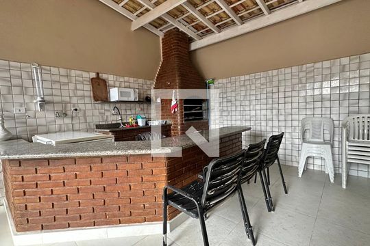 Área Comum - Churrasqueira de apartamento para alugar com 4 quartos, 152m² em Loteamento João Batista Julião, Guarujá