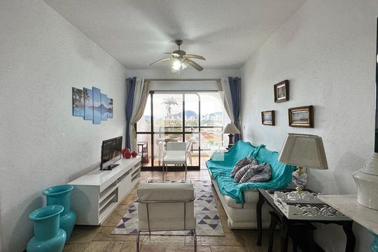 Sala de apartamento para alugar com 4 quartos, 152m² em Loteamento João Batista Julião, Guarujá
