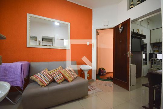 Sala de apartamento à venda com 1 quarto, 27m² em Glória, Rio de Janeiro