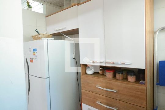 Cozinha de apartamento à venda com 1 quarto, 27m² em Glória, Rio de Janeiro