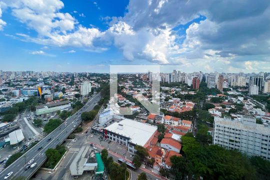 Vista de apartamento para alugar com 1 quarto, 67m² em Indianópolis, São Paulo