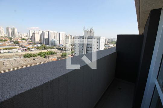 Varanda de kitnet/studio à venda com 1 quarto, 26m² em Belenzinho, São Paulo