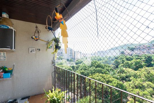 Varanda da Sala de apartamento à venda com 3 quartos, 100m² em Vila Isabel, Rio de Janeiro