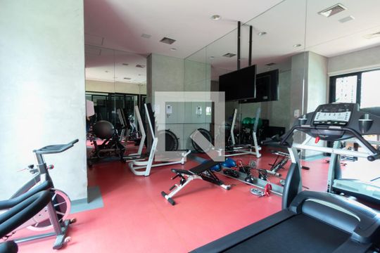 Área comum - Academia de apartamento para alugar com 1 quarto, 80m² em Vila Olímpia, São Paulo