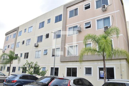 Fachada do bloco de apartamento para alugar com 2 quartos, 45m² em Campo Grande, Rio de Janeiro