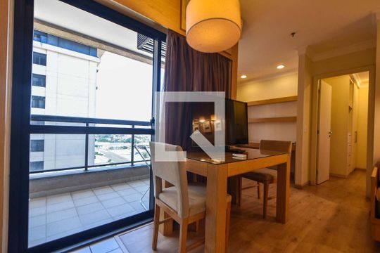 Varanda  de apartamento para alugar com 1 quarto, 45m² em Vila Congonhas, São Paulo