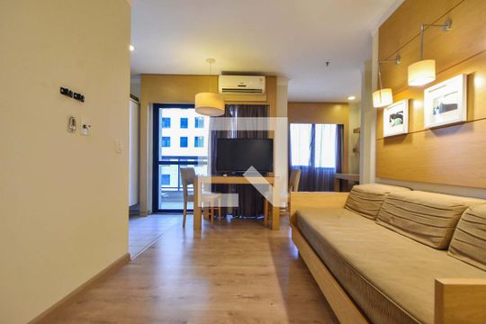 Sala  de apartamento para alugar com 1 quarto, 45m² em Vila Congonhas, São Paulo