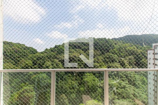 Varanda - Vista de apartamento para alugar com 3 quartos, 91m² em Barra Funda, Guarujá