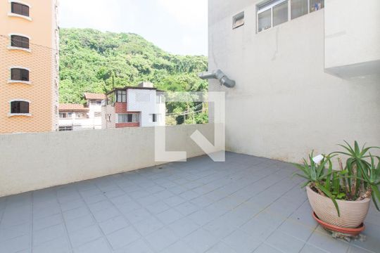 Área Comum - Terraço de apartamento para alugar com 3 quartos, 91m² em Barra Funda, Guarujá