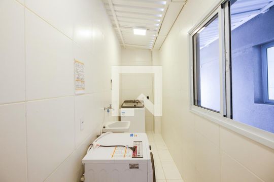 Condomínio - Lavanderia  de apartamento para alugar com 1 quarto, 40m² em São Lucas, São Paulo