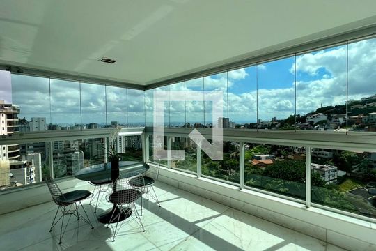 Varanda de apartamento à venda com 4 quartos, 320m² em Sion, Belo Horizonte