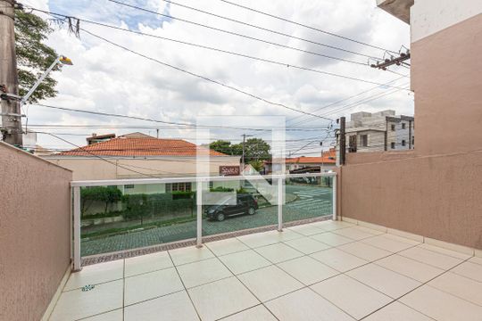 Varanda da Suite 3 de casa à venda com 3 quartos, 300m² em Vila Alzira, Santo André