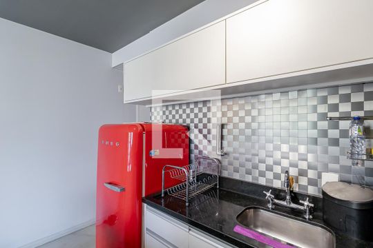 Cozinha de apartamento à venda com 1 quarto, 46m² em Paraíso, São Paulo