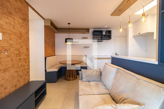 Sala de apartamento para alugar com 2 quartos, 67m² em Barra Funda, São Paulo