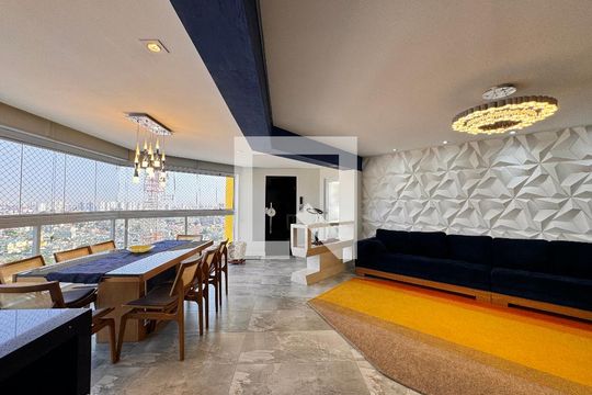 Sala de apartamento à venda com 3 quartos, 160m² em Vila Guiomar, Santo André