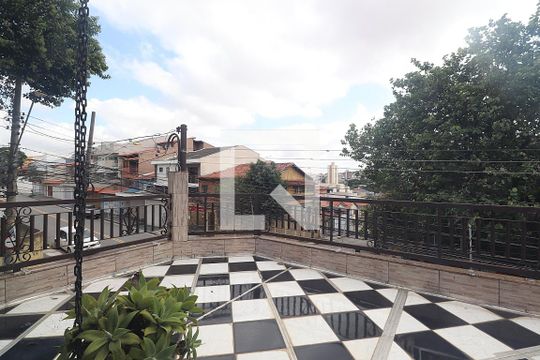Varanda da Suíte 1 de casa à venda com 3 quartos, 140m² em Parque das Nações, Santo André