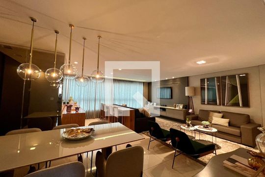 Sala de apartamento à venda com 4 quartos, 155m² em Buritis, Belo Horizonte