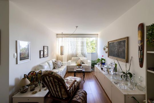 Sala de apartamento à venda com 3 quartos, 112m² em Vila Olímpia, São Paulo