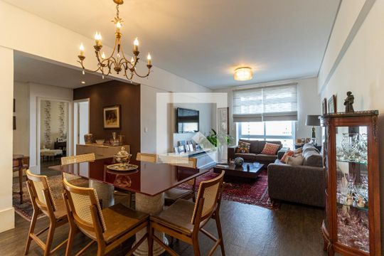 Sala de apartamento para alugar com 2 quartos, 104m² em Higienópolis, São Paulo