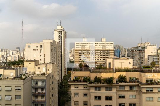 Vista do Quarto de apartamento para alugar com 2 quartos, 104m² em Higienópolis, São Paulo