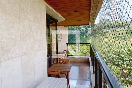 Varanda da Sala de apartamento à venda com 4 quartos, 240m² em Vila Andrade, São Paulo