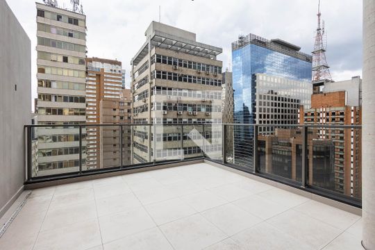 Varanda da Sala de apartamento à venda com 3 quartos, 371m² em Jardim Paulista, São Paulo