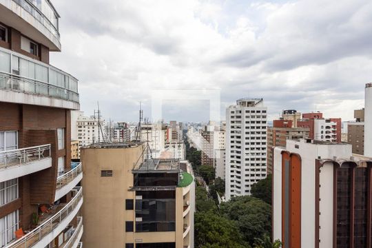 Terraço - Vista de apartamento à venda com 3 quartos, 371m² em Jardim Paulista, São Paulo