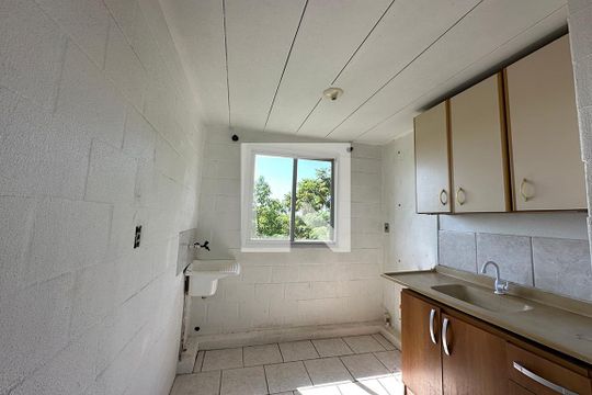 Cozinha de apartamento à venda com 2 quartos, 52m² em Rio dos Sinos, São Leopoldo