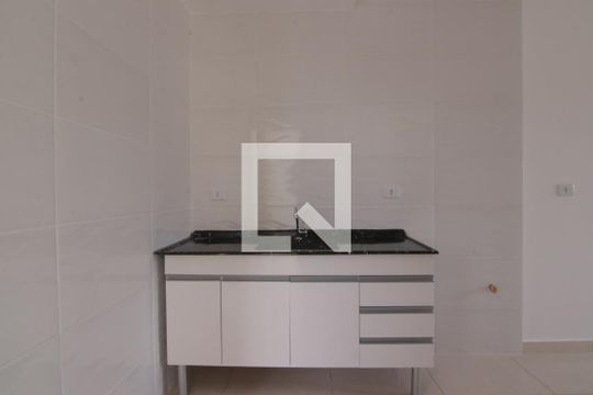 Sala/cozinha
 de apartamento para alugar com 2 quartos, 37m² em Parque Cisper, São Paulo
