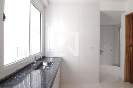 Sala/cozinha
 de apartamento para alugar com 2 quartos, 36m² em Parque Cisper, São Paulo
