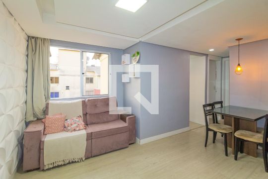 Sala/Cozinha de apartamento à venda com 2 quartos, 39m² em Olaria, Canoas