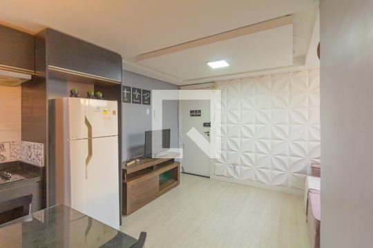 Sala/Cozinha de apartamento à venda com 2 quartos, 39m² em Olaria, Canoas