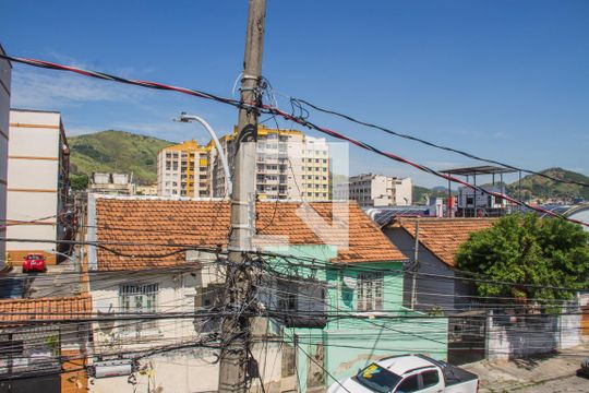 Varanda do Quarto 01 - Vista de apartamento para alugar com 2 quartos, 48m² em Quintino Bocaiúva, Rio de Janeiro