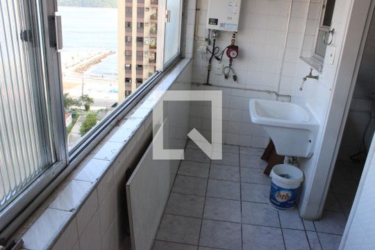 Área de Serviço de apartamento para alugar com 2 quartos, 90m² em Centro, São Vicente